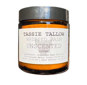 Whipped Tallow Balm | Unscented Olive Oil | 100mL