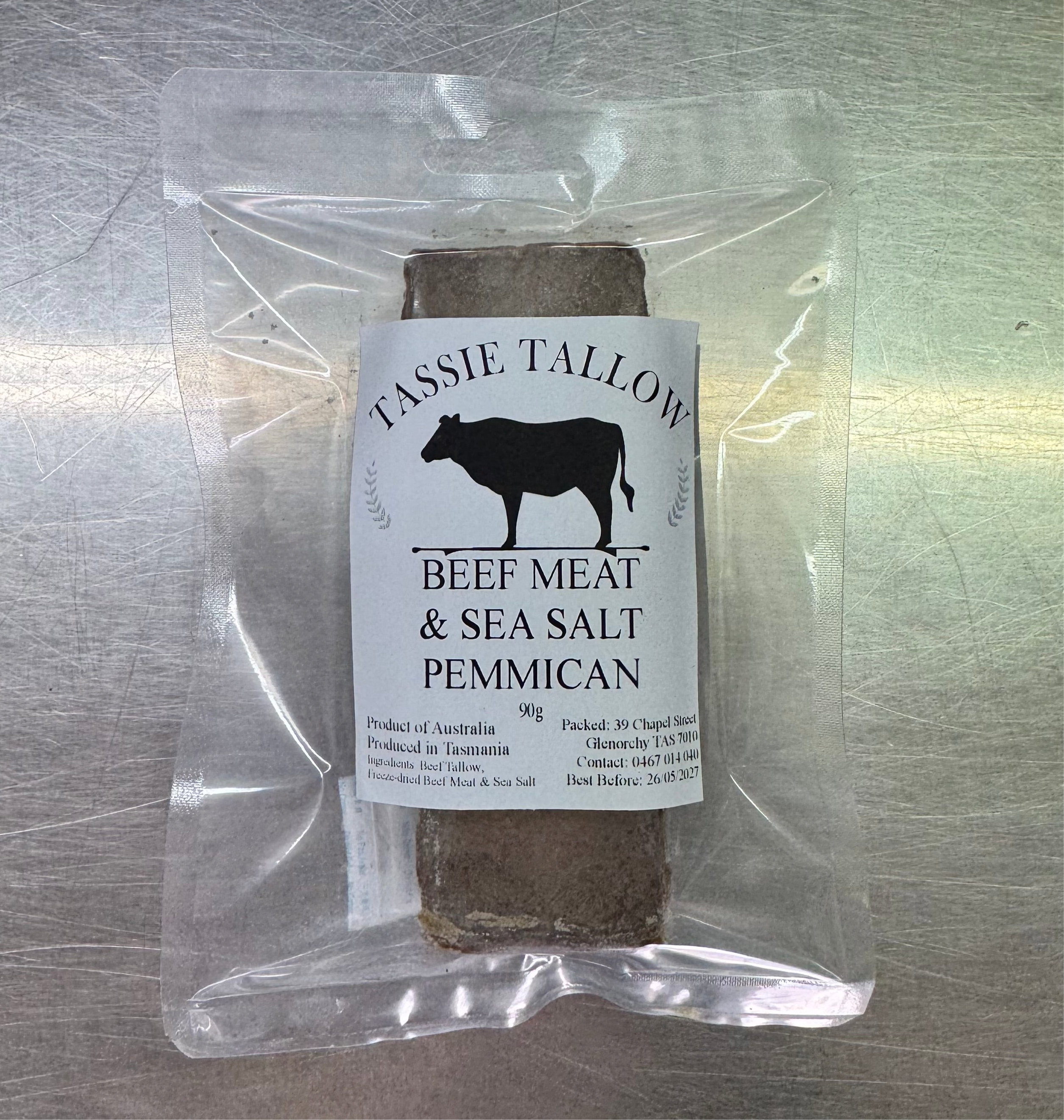 Beef Meat & Sea Salt Pemmican | Tasmanian Grass-fed | 90g