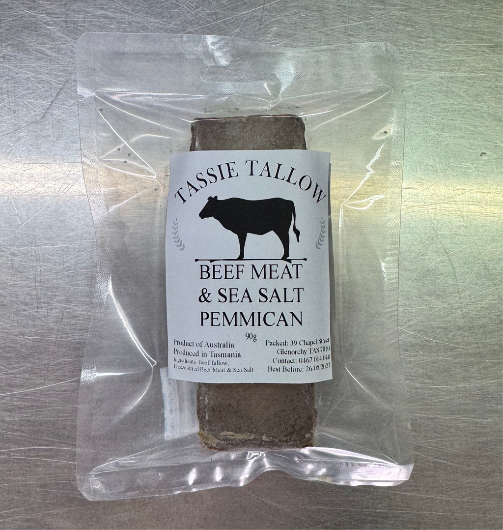 Beef Meat & Sea Salt Pemmican | Tasmanian Grass-fed | 90g