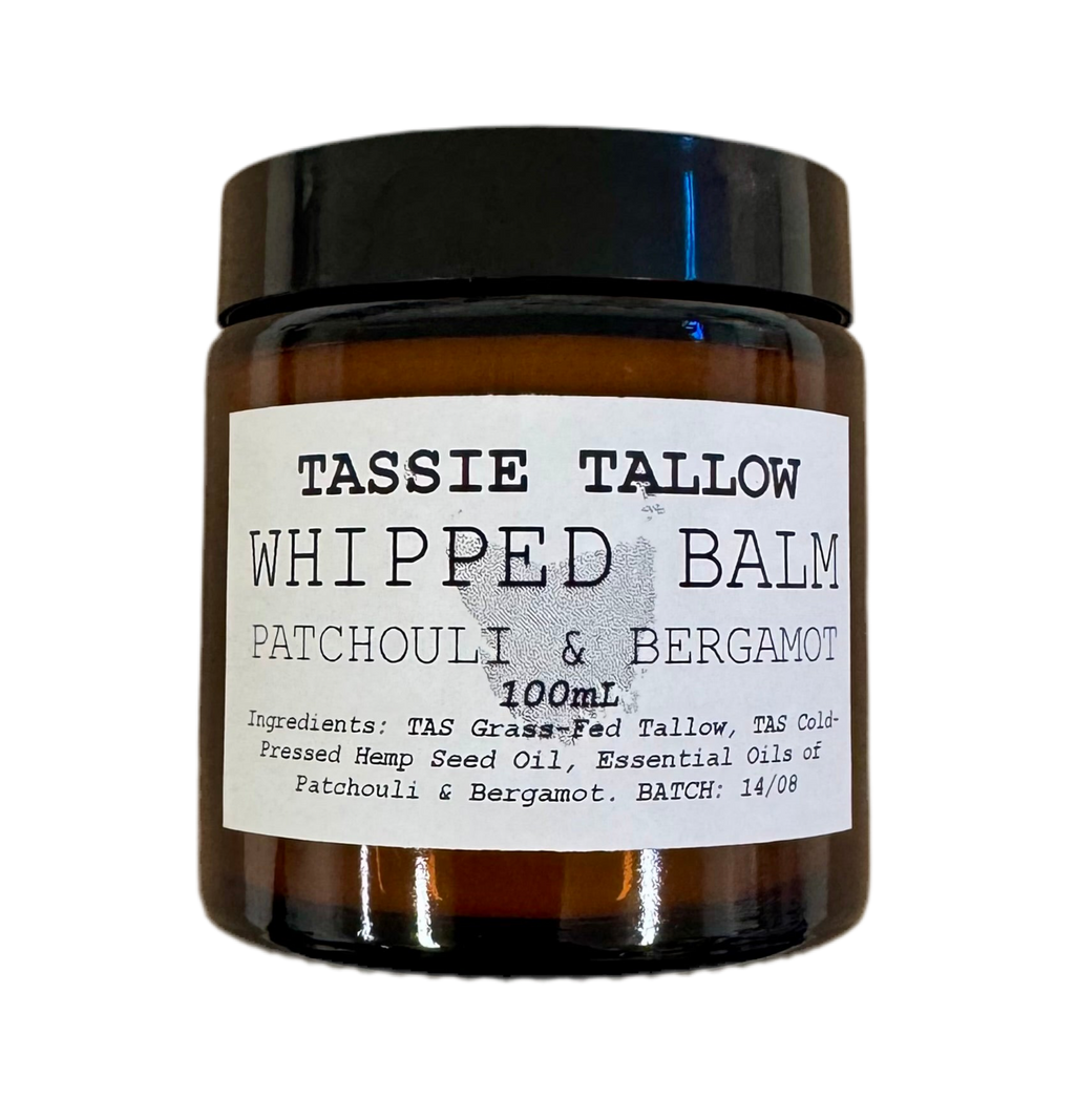 Whipped Tallow Balm | Patchouli & Bergamot | 100mL