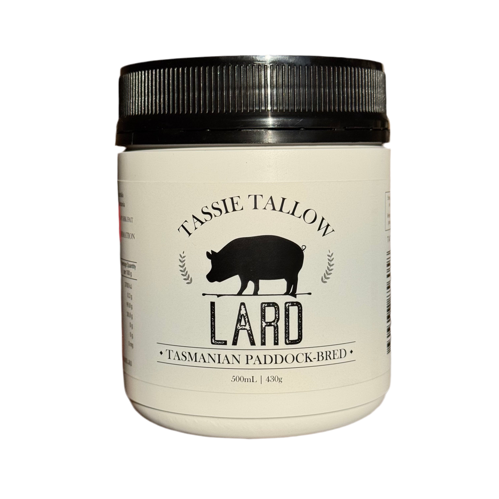 Lard | Tasmanian Paddock-Bred | 500mL HDPE Jar