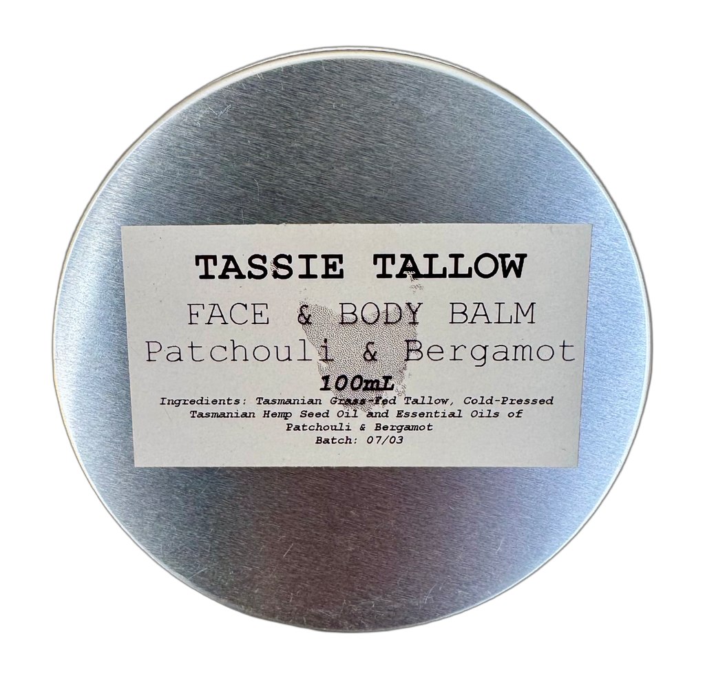 Tallow Body Balm | Patchouli & Bergamot | 100mL