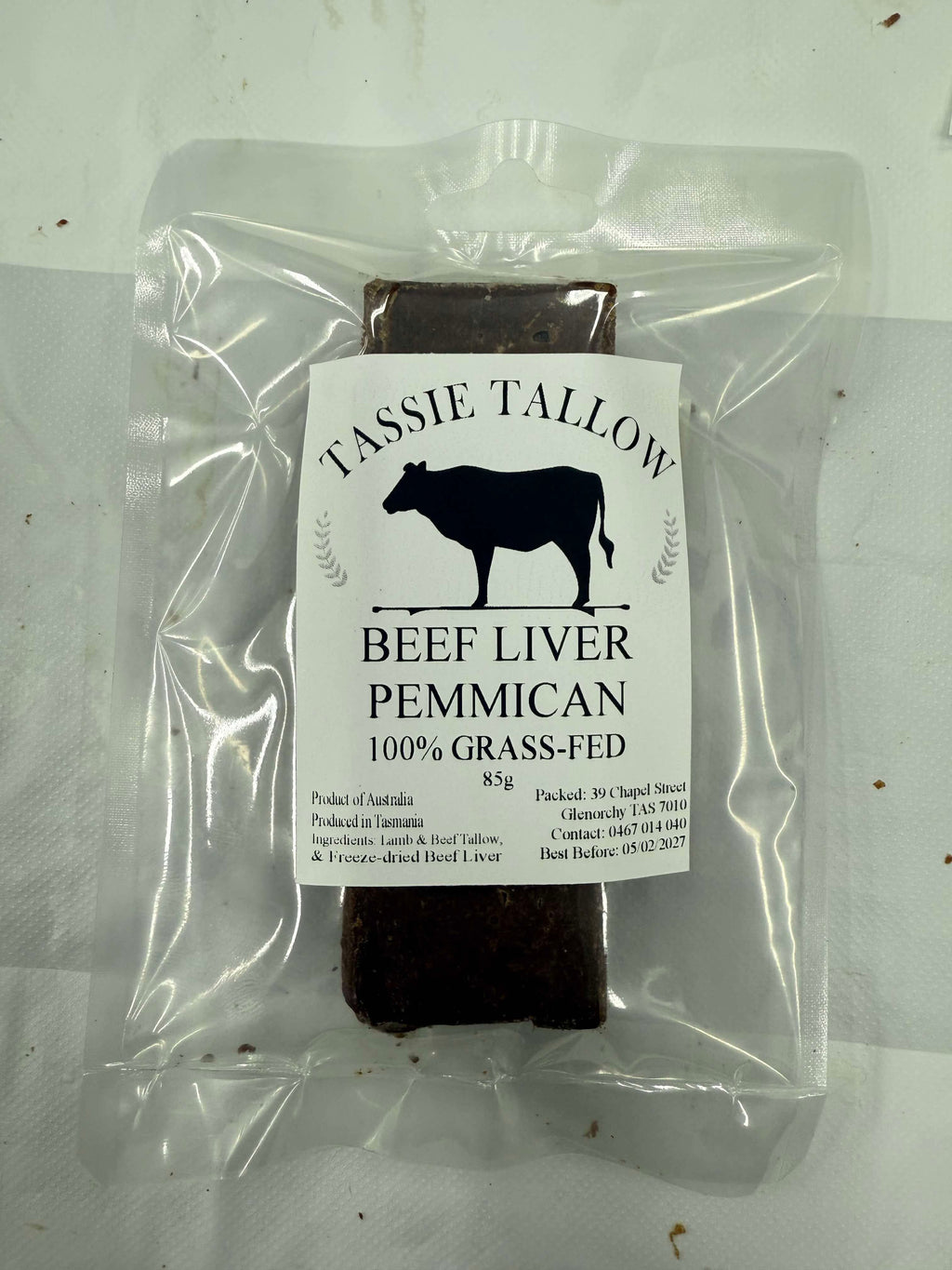 Beef LIVER Pemmican | Tasmanian Grass-fed | 85g