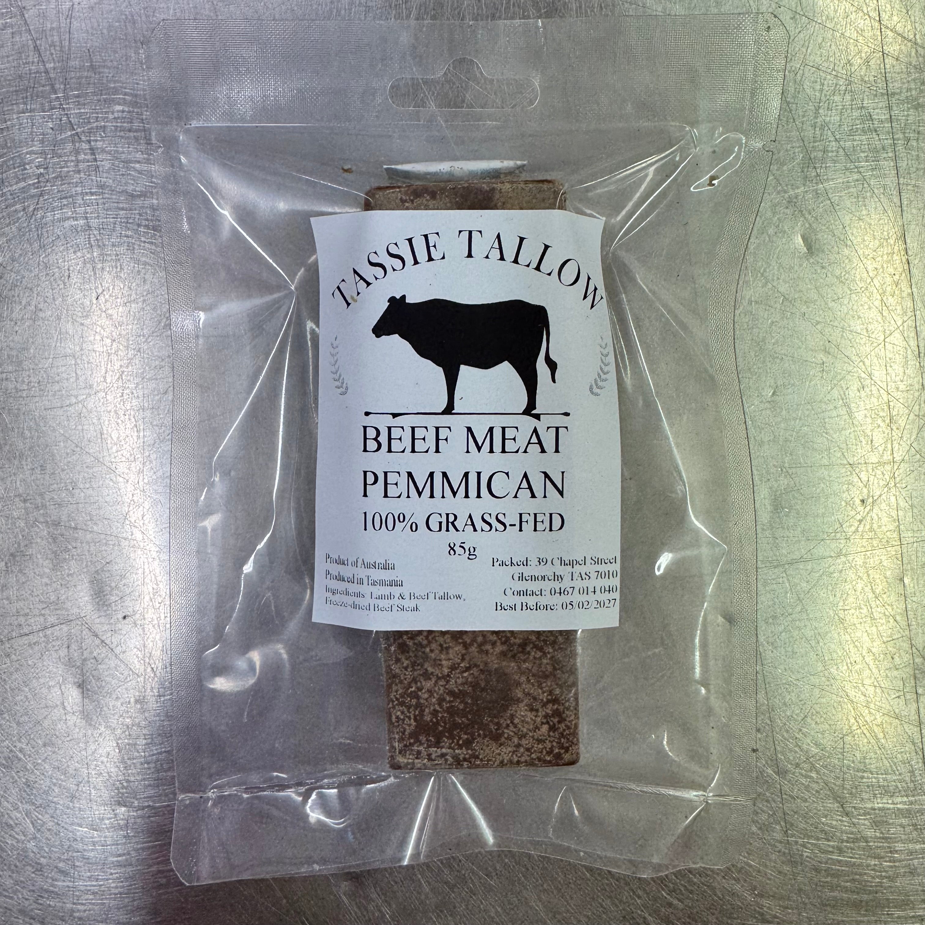 Beef MEAT Pemmican | Tasmanian Grass-fed | 85g