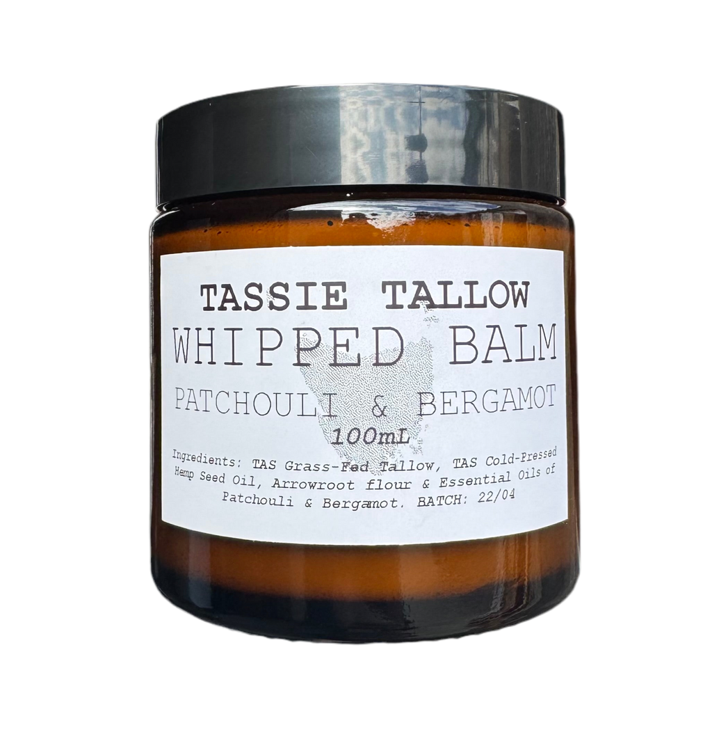 Whipped Tallow Balm | Patchouli & Bergamot | 100mL