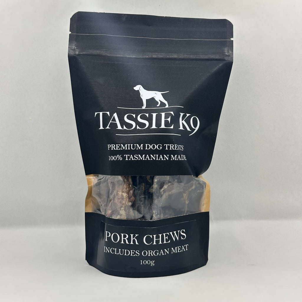 Pork Chews | Tassie K9 Dog Treats | 100g