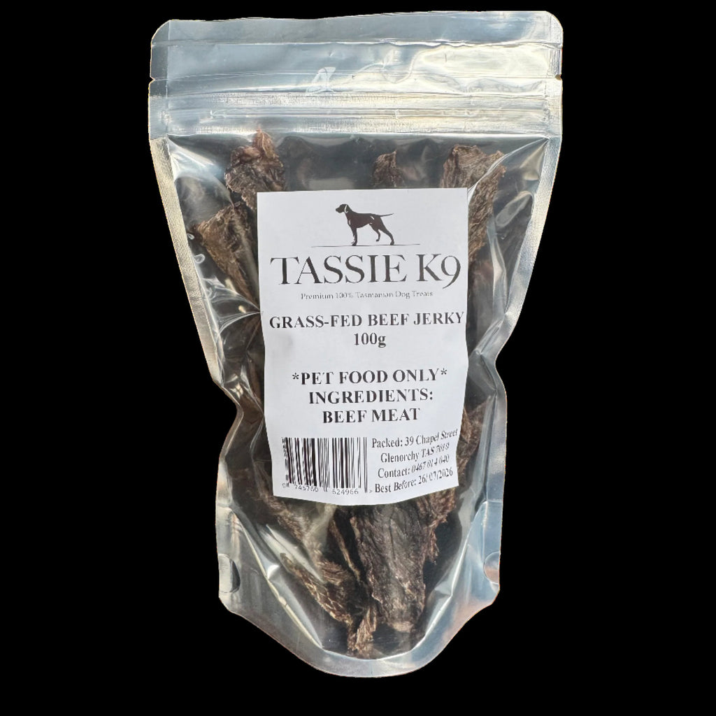 Tassie K9 Grass-fed Beef Jerky 100g