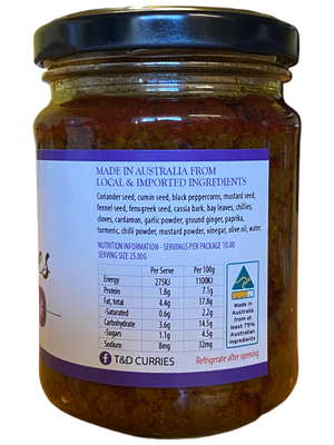Vindaloo Curry Paste | Tasmanian Made | 250g